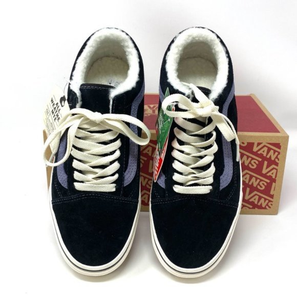 💖MEGA SALE💖VANS Old Skool MTE Black Suede Faux Fur Women's Size VN0A348FI2J - Picture 6 of 12